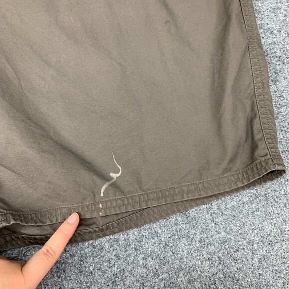 The North Face Khaki Shorts Mens XL Brown Cotton Flat Front Outdoor 3 Pockets - Picture 3 of 14